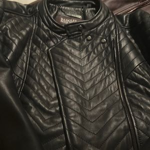 Badgley mischka leather jacket